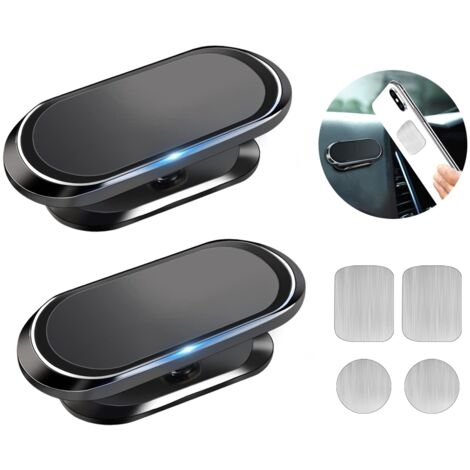 Support Telephone Voiture Magnetique, Porte Téléphone Voiture Aimanté, Aimant Telephone Voiture, Rotation 360° Support de Voiture Magnétique, Compatible avec iPhone/Samsung/Huawei/XIAOMI etc. (1/5)