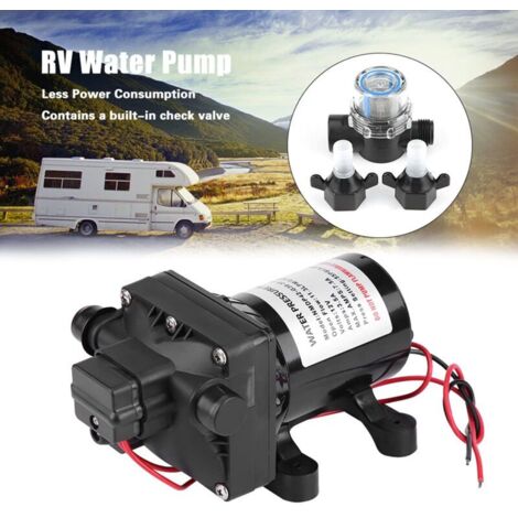 Pompe A Eau Cam Car,Pompe À Eau 12V,Pompe A Eau Cam Car,Shurflo 4008-101-E65,Distributeurs D'Eau Chaude Et Froide,55 Psi 3 Gallons Par Minute 7,5 A 12 V Dc Rv Caravane Pompe À Eau Auto-Amorçante 40081