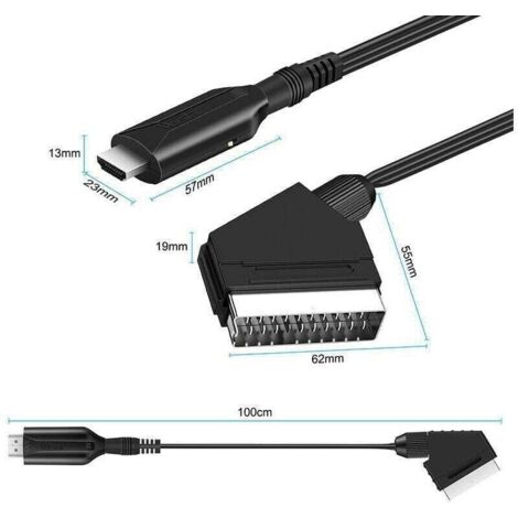CÂBLE ALIM AUDIO VIDÉO ADAPTATEUR PÉRITEL CÂBLE ALIM AUDIO VIDÉO ADAPTATEUR PÉRITEL