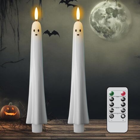 Porte-bougie Halloween Fantôme Flottant, Blanc, Pour Bougie Flottante