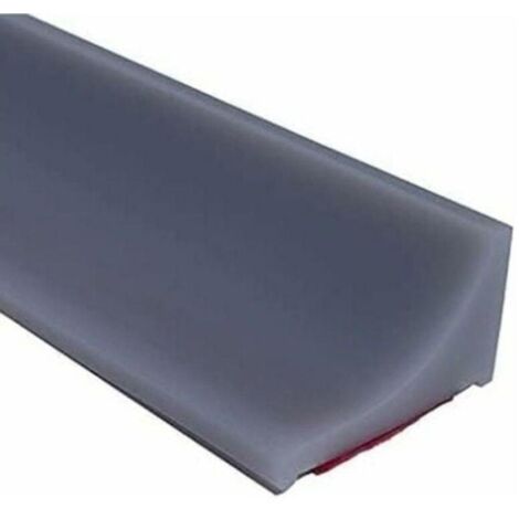 2m Gris Barriere Douche Et Système De Rétention Silicone,Anti Débordement Seuil De Douche Barrage D'eau En Caoutchouc Autocollante (1/5)