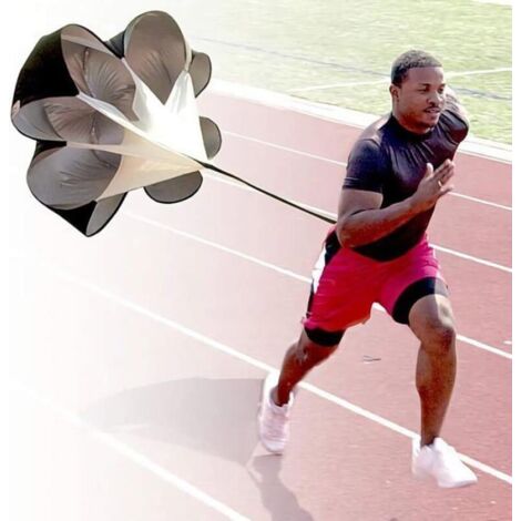 Entraînement de vitesse avec parachute, exercices de sprint de 56 pouces, idéal pour le football et la course (1/4)