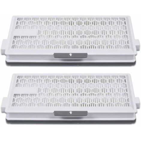 Lot de 2 filtres Airclean Plus pour Miele Air Clean SF-HA 50, Complete C2 C3, Compact C1 C2, 10107860
