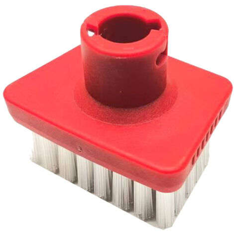 Brosse en T à vapeur Kärcher - Accessoire compatible avec générateur de vapeur Kärcher SC1-5 - x1 Brosse en T rouge à poils blancs