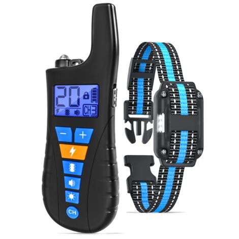 [JAMAIS UTILISÉ] Collier de dressage électrique rechargeable pour chien, avec modes vibration, son, choc statique et lumière, IPX67 étanche, adapté à tous les chiens
