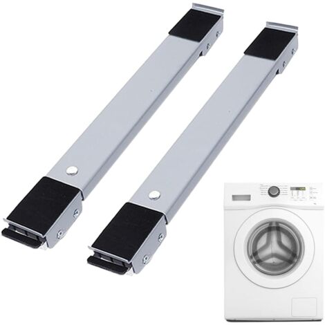 Support de machine à laver avec serrure fixe, base antidérapante à 24 roues (1/5)