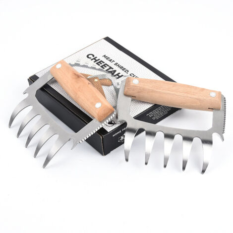 Griffes de viande uniques, déchiqueteuse de viande tirée, soulever et saisir et tirer et hacher la fourchette de barbecue