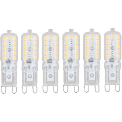 Ampoule G9 LED dimmable Éclairage lustre/lampe 5W, blanc chaud, 360°, 22SMD 2835, 6pcs Ménages, décoration (1/4)