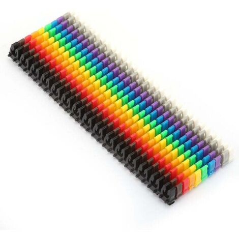 Repères fil électrique  Marquage câbles  150pcs, 0-9 numérotés, 1