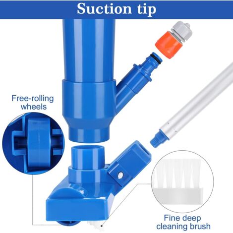 Brosse D'aspiration Pour Piscine - Nettoyage Des Marches, Coins Et Angles - Compatible Piscine Hors-sol, Enterrée Et Spa