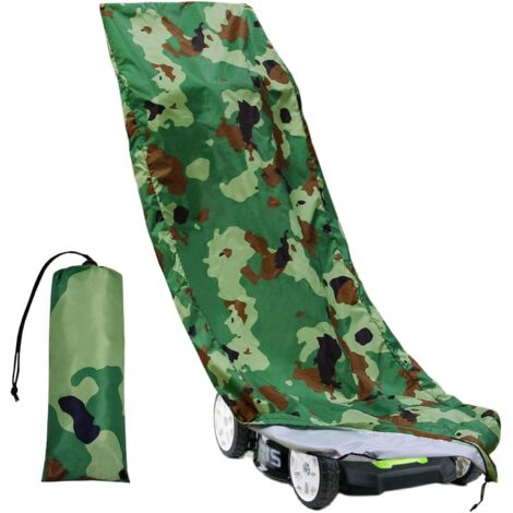 Housse pour tondeuse à gazon imperméable, couvercle anti-poussière, couvercle de la poussière de la tondeuse avec sac de rangement (1/5)
