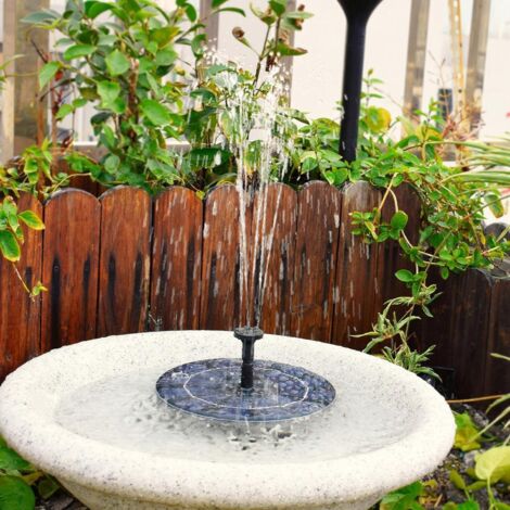 Pompe Fontaine Solaire 800 L/H Pour Bain D’Oiseaux – Avec Panneau Solaire 12V, Idéale Jardin & Étang