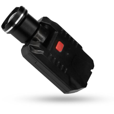 Lampe de Chapeau à Clip, Lampe de Visière Rechargeable avec Tête Pivotante,Zoom Télescopique, Lampe de Casquette (1/5)