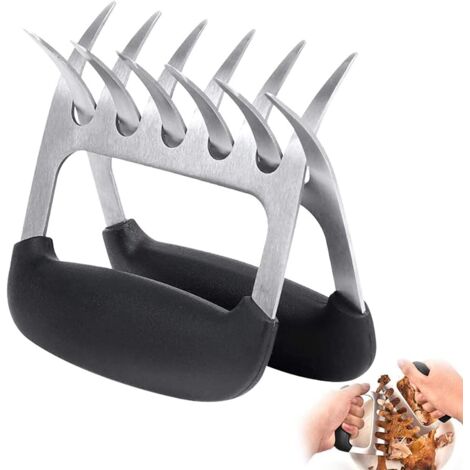 Lot de 2 griffes de viande, griffes d'ours pour barbecue pour porc effiloché, barbecue, accessoires de barbecue fumé (1/5)