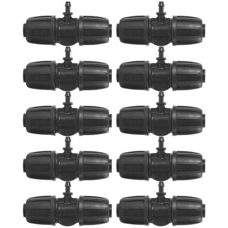 10 Capillaires 8/11 pour Irrigation Micro-Pulvérisation, serrure à trois voies 6mm, joints anti-tombée (1/5)