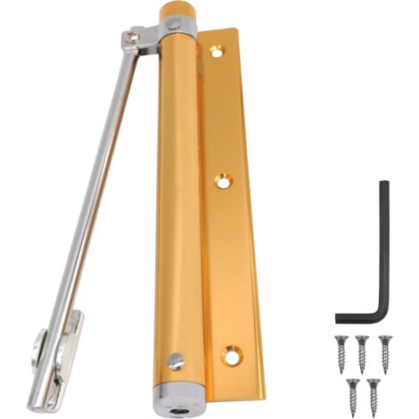 Ferme-Porte à Ressort Automatique en Alliage d'aluminium,Porte Closers Réglable Monté en Surface , pour Portes Intérieures Légères (1/5)