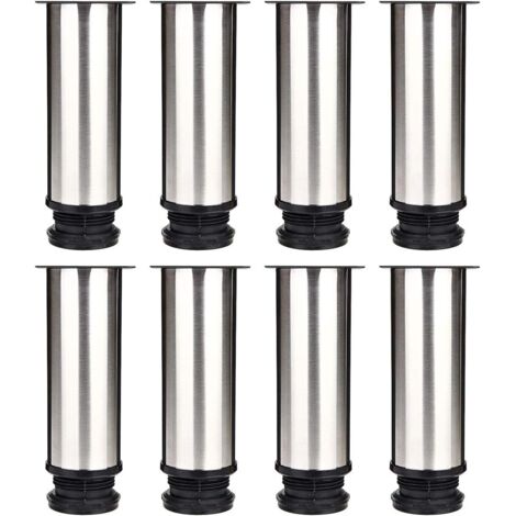 Jeu de 8 pieds de meuble, pieds de cuisine réglables Ø 50 mm / hauteur 150 mm (1/5)