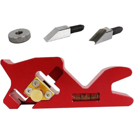 Panier à bois manuel 45 degrés Tool de chanfreinage degrés Avion de rupture d'ébavurage pour menuisier Rouge, planeur de chanfreinage au travail sur bois (1/5)