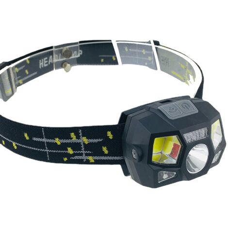 Lampe Frontale LED, Rechargeable USB Phare LED Puissante avec 5 Modes d’Éclairage, Détecteur de Mouvement (1/5)