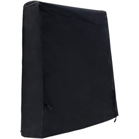 Housse de Table de Tennis de Table Imperméable Housse de Table de Ping Pong de Jardin Tissu Oxford 420D Noir (165 x 70 x 185 cm) (1/5)