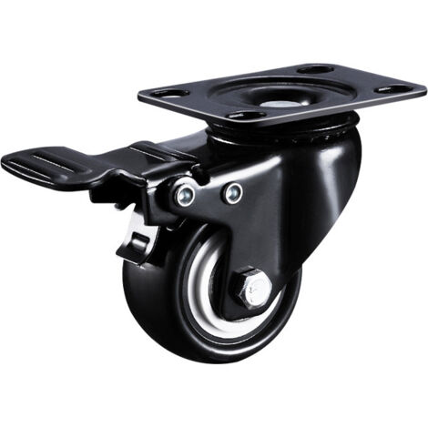 4 Roulettes pivotantes avec frein 50mm en Caoutchouc Castor Roues pour Meubles avec Capacité de 400kg (1/5)