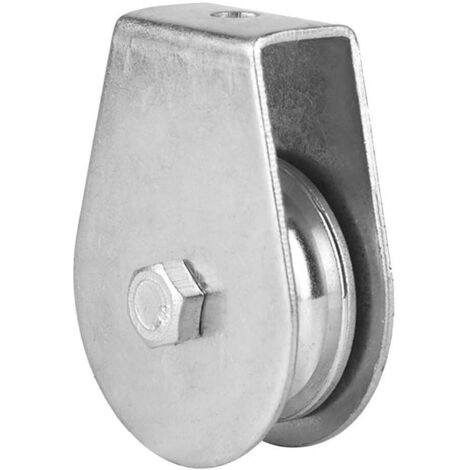 Bloc de poulie, rouleau de poulie de poids de levage 0.3T poulie simple rouleau de poulie pivotant à faible usure roue de levage Durable pour câble métallique(03) (1/5)