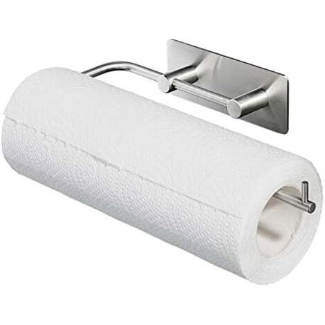 Auto-adhésif Support pour Papier Essuie-Tout Porte Rouleau de Cuisine porte Rouleau à Papier Mural, Pas de Forage, Acier Inoxydable (1/5)