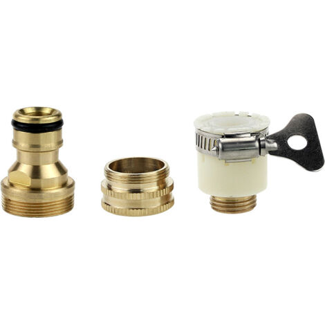 Accessoires Pistolet à Eau Haute Pression, interface robinet, tuyau télescopique métal à trois articulations, conversion rapide (1/3)