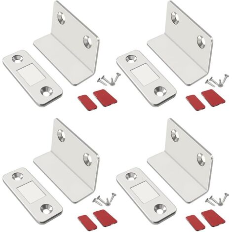 4pcs aimant porte d'armoire aimant porte d'armoire velcro magnétique mince (1/5)