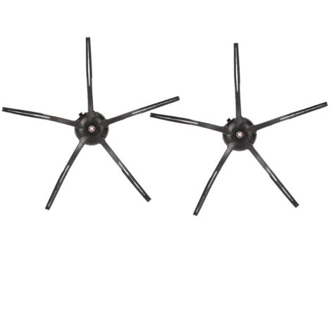 2 pièces pour accessoires de robot de balayage Roborock S7 T7S Plus G10 brosse latérale pentagonale (noir) (1/4)