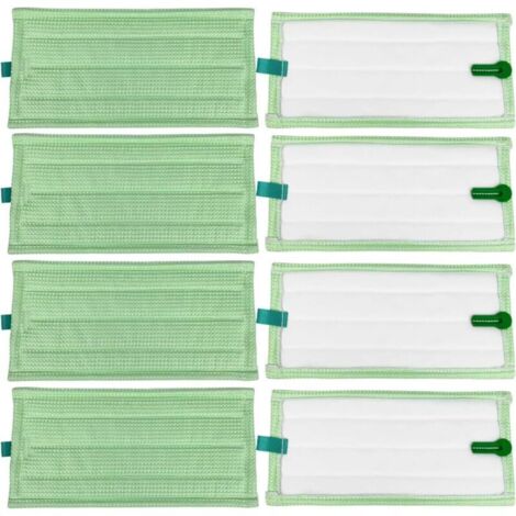 Chiffons microfibre Vorwerk Kobold Nettoyage 8pcs, compatible SP600/SP600S/SP7/SPB100 Propriétaires de Vorwerk Kobold