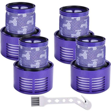 Filtre V10 pour Dyson, lot de 4 unités de filtre de rechange lavables pour Dyson V10 SV12 Cyclone Animal, pièce de rechange pour aspirateur Absolute DY 969082 01 (1/5)