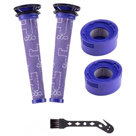 Rebirthcare Filtres de rechange pour aspirateur Dyson V6 V7 V8 Absolute, 2 post filtres et 2 pré filtres (1/3)