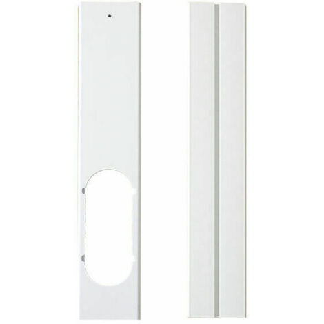 Plaque de Kit de Fenêtre Joint de Fenêtre Réglable Kit de Glissière de Fenêtre Climatiseur Portatif Plaque D'Étanchéité avec Tuyau D'Échappement pour Climatisation Mobile(2 pcs,55cm10cm)