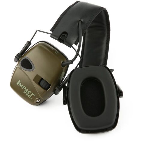 Impact Sport Series Casque antibruit et antibruit électronique Vert Armée Modèle 1030942 (1/5)