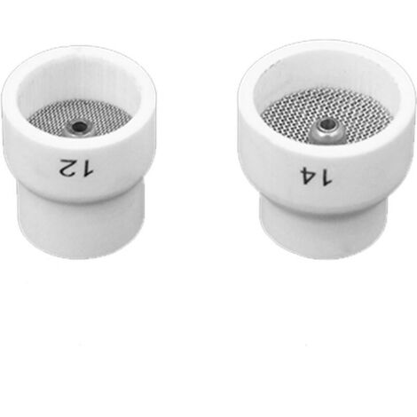 Kit Bagues de Buse pour Soudage TIG, verre ceramique, compatible avec WP9/17/18/20/25/26, modèle blanc
