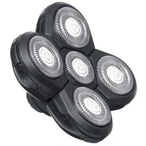 5 têtes de rasoir, remplacement de rasoir pour rasoir électrique Tête de rasoir électrique à tête et visage faciles à installer (1/5)