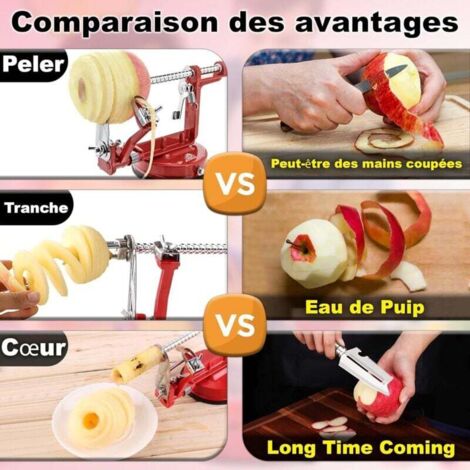 2 Pièces Enleve Trognon Pomme En Acier Inoxydable - Coupe Pomme, Dénoyauteur Fruits Pour Pommes, Poires, Ananas