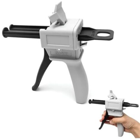 Pistolet à colle époxy 50ml - Application adhésif - Ateliers/cuisine - Ratio 1:1/2:1, doseur - Artisans et cuisiniers (1/4)