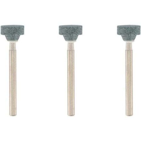 Pack de de 3 meules à Rectifier et Meuler en carbure de silicium, XU, Diamètre 10,3 mm, Forme couronne, Pour pierre, Verre, Céramique - KZQ (1/4)