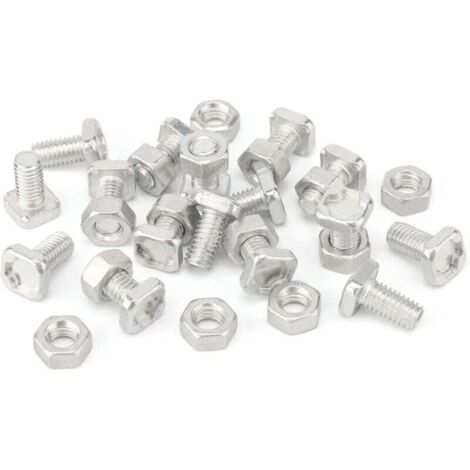 50 Pièces Noix de Serre et Boulons de , XU,Serre pour l'installation et la Fixation Serre, produit qualité supérieure, durable et fiable, matériaux sélectionnés, conforme normes - KZQ