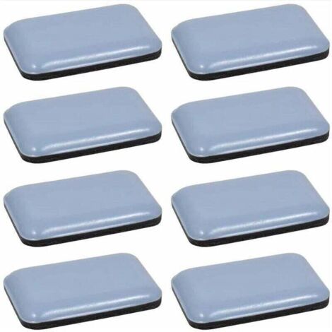 35 x 25 mm, 8x Patin glisseur téflon Teflon autocollant , XU,adhésif rectangulaire Protection Sol Parquet Pied Chaise Meuble - KZQ