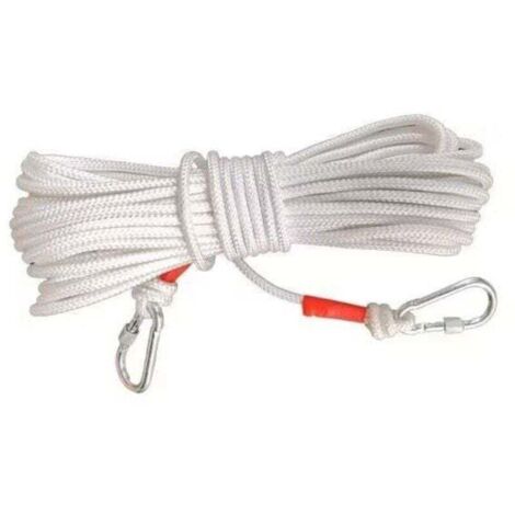 Corde à linge, XU, Corde à linge de voyage portable, Corde à linge coupe-vent parfaite (blanc), produit qualité supérieure, durable et fiable, matériaux sélectionnés - KZQ (1/4)