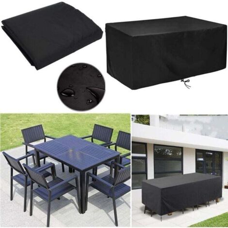 Carrée 150x150 Housse Salon De Jardin Exterieur 200x80x60cm(LxWxH) Bâche Table De Jardin 420D