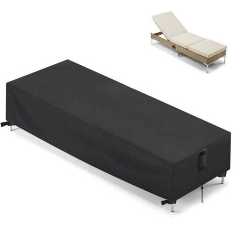 Housse pour Transat Jardin Housse de Chaise Longue de Jardin Housse de Protection Transat , XU,Bain de Soleil Extérieur Anti UV Housse de protection pour Chaise Longue( 210 x 75 x 30 cm) - KZQ