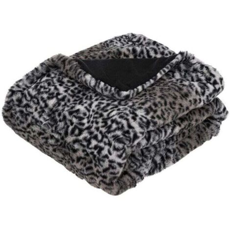 Plaid en Fourrure Léopard , XU,125 x 150 cm - Feeric Christmas, produit qualité supérieure, durable et fiable, matériaux sélectionnés, conforme normes, easy à utiliser - KZQ (1/2)