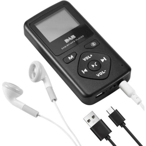 Radio Numérique DAB+/FM Portable - Bluetooth 4.0, Lecteur MP3, écran 1,8 Pouces - Pour Randonnée, Maison