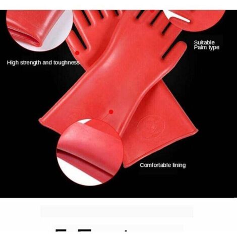 Vgo Gants Hiver Sécurité Congélateur – Doubles Doublures Épaisses Latex Caoutchouc – Protection Froid Intense Et Anti-Glisse