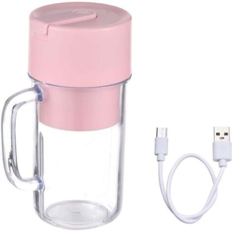 Blender Transportable Mixeur Destiné à Shake Smoothie Forte Puissance Coupe Equipé de 6 Lames, XU, Rechargeable C, BPA Portable Sport, Voyages KZQ - KZQ