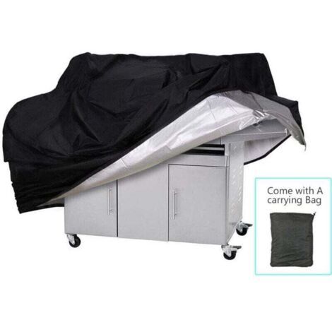 Housse imperméable pour barbecue, XU, Housse de barbecue résistante aux UV, Durable et pratique, Résistante aux déchirures, Housse de barbecue noire,(170X61X117CM) - KZQ (1/4)